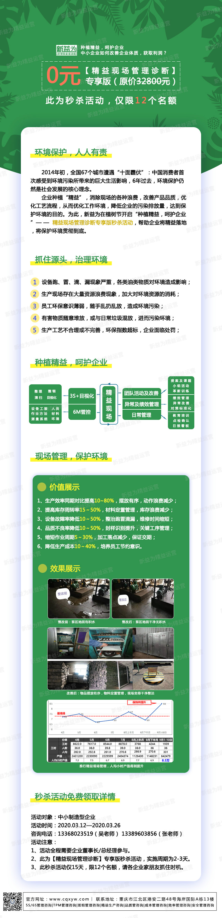 種植精益，呵護企業——精益現場管理診斷專享版秒殺活動